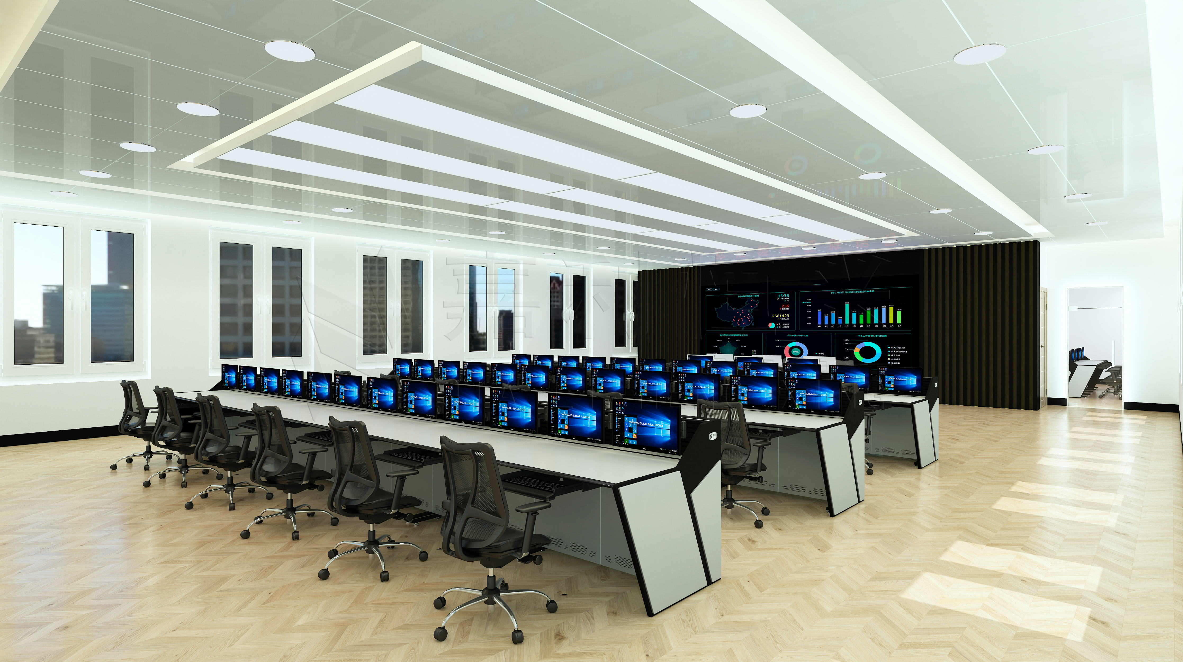 某大型城市交通管理局综合监控指挥中心